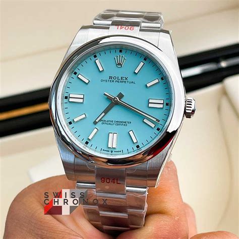 rolex turquoise blue